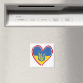 Aimant Ukraine - Coeur (In Situ (Lave-vaisselle))