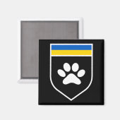 Aimant Ukraine Pet Awareness Flag Soutien aux animaux de  (Recto/Verso)