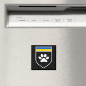 Aimant Ukraine Pet Awareness Flag Soutien aux animaux de  (In Situ (Lave-vaisselle))
