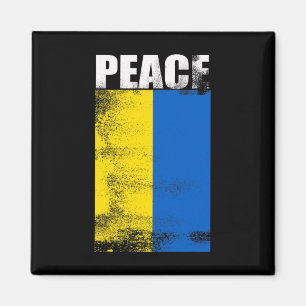 Aimant Ukraine Pour Hommes Drapeau Paix Debout Avec Unkra