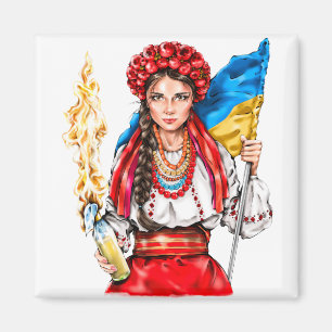 Aimant Ukrainian Girl Fighting for Freedom