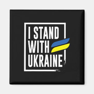Aimant Ukrainien Je suis avec l'Ukraine