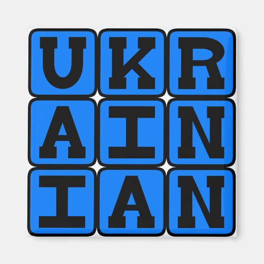 Aimant Ukrainien, Langue d'Ukraine (Devant)