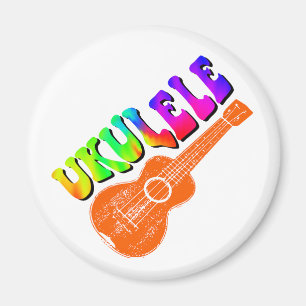 Aimant Ukulele Tie Dye Texte Super Art
