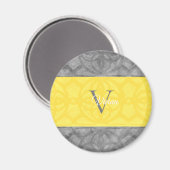 Aimant Ultimate Grey et illuminant Monogramme Jaune (Recto/Verso)