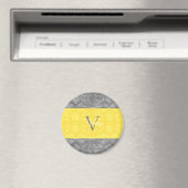Aimant Ultimate Grey et illuminant Monogramme Jaune (In Situ (Lave-vaisselle))