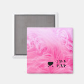 Aimant Ultime fourrure Faux Rose Chaud (Recto/Verso)