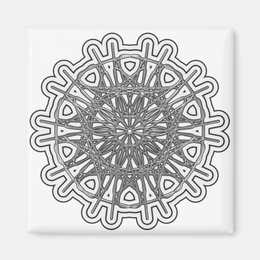 Aimant Ultra Cool Mandala Design #1 (Devant)
