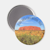 Aimant uluru kata tjuta bleu (Recto/Verso)