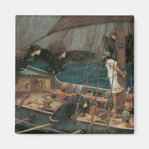 Aimant Ulysse et les sirènes par John William Waterhouse