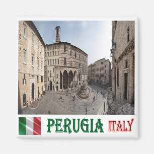 Aimant UMB017 PERUGIA, Cityscape, Ombrie, Italie, Frigo