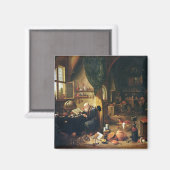 Aimant Un alchimiste dans son atelier (Recto/Verso)