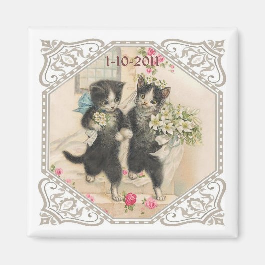 Aimant Un Amoureux des chats enregistre le Mariage de dat (Devant)