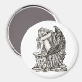 Aimant Un ange endormi sur la pierre (Recto/Verso)