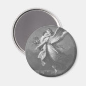 Aimant "Un ange n'a pas visité la terre verte." (Recto/Verso)