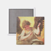 Aimant Un ange tenant une flacon en verre (Recto/Verso)