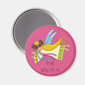 Aimant Un Ange Vous Surveille (Recto/Verso)