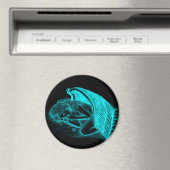 Aimant Un Angel endormi, Design noir et vert (In Situ (Lave-vaisselle))