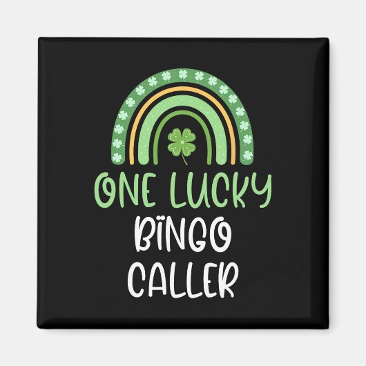 Aimant Un appelant de bingo chanceux St. Patrick drôle Ra (Devant)