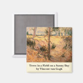 Aimant Un arbre dans un champ pendant la journée ensoleil (Recto/Verso)