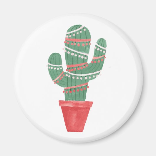 Aimant Un arbre de Noël très cactus (Devant)