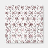 Aimant un arrière - plan blanc avec un motif rouge dessus (Devant)