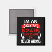 Aimant Un assistant pour gagner du temps, supposons que W (Recto/Verso)