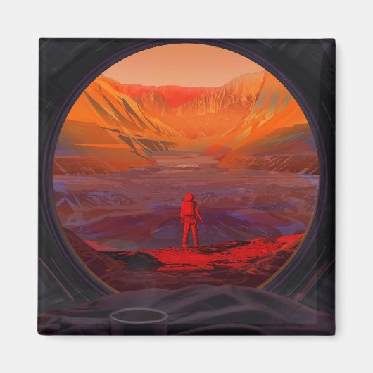 Aimant Un Astronaute Sur Mars (Devant)