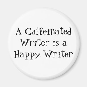 Aimant Un auteur caféiné est un auteur heureux