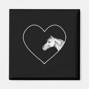 Aimant Un Beau Cheval Blanc Pour L'Équitation Filles Coeu