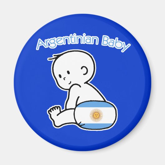 Aimant Un bébé argentin (Devant)