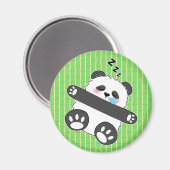 Aimant Un bébé panda mignon dormant paisiblement (Recto/Verso)