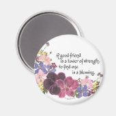 Aimant Un bon ami est une bénédiction (Recto/Verso)