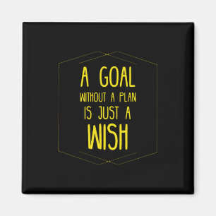 Aimant Un but sans une citation inspirante de plan