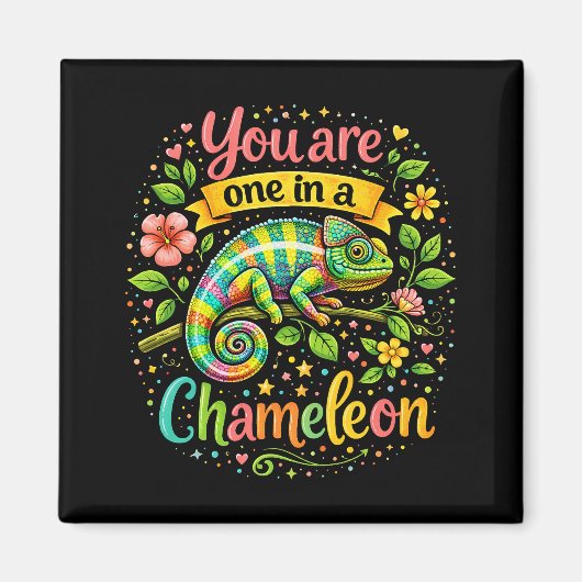 Aimant Un caméléon unique (Devant)