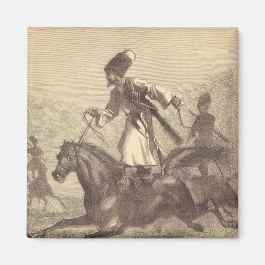 Aimant Un cavalier cosaque (Devant)