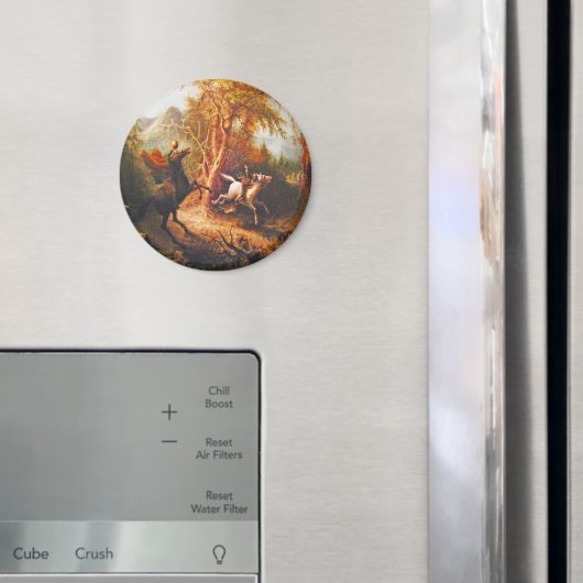 Aimant Un cavalier sans tête poursuivant la grue Ichabod (In situ (réfrigérateur))