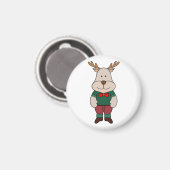 Aimant Un cerf mignon (Recto/Verso)