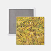 Aimant Un champ de fleurs jaunes par Vincent van Gogh (Recto/Verso)