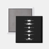 Aimant Un chasseur de la Force aérienne lance un F-4 F-11 (Recto/Verso)