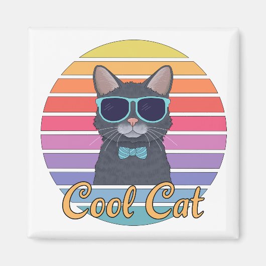 Aimant Un Chat Cool (Devant)