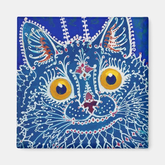 Aimant Un chat de style gothique par Louis Wain (Devant)