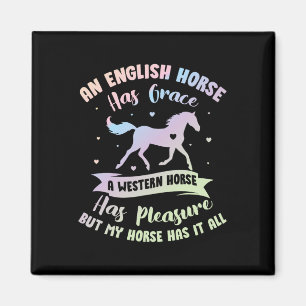 Aimant Un Cheval Anglais A Grace A Western - Horse Eques