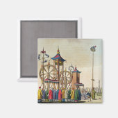 Aimant Un cirque chinois, illustration de 'Le Costume An (Recto/Verso)