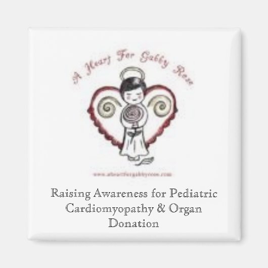 Aimant Un coeur pour Gabby Rose (Devant)