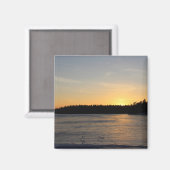 Aimant Un coucher du soleil gelé (Recto/Verso)