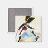 Aimant Un coup d'arrêt à un coup sur le globe, 1803 (Recto/Verso)