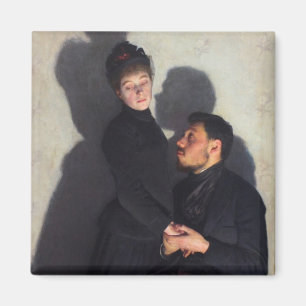 Aimant Un couple avec des ombres moulées (par Emile Frian