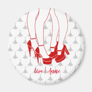 Aimant Un couple de lesbiennes s'embrassant le jour de la