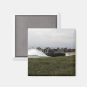 Aimant Un coussin d'air de péniche débarque (Recto/Verso)